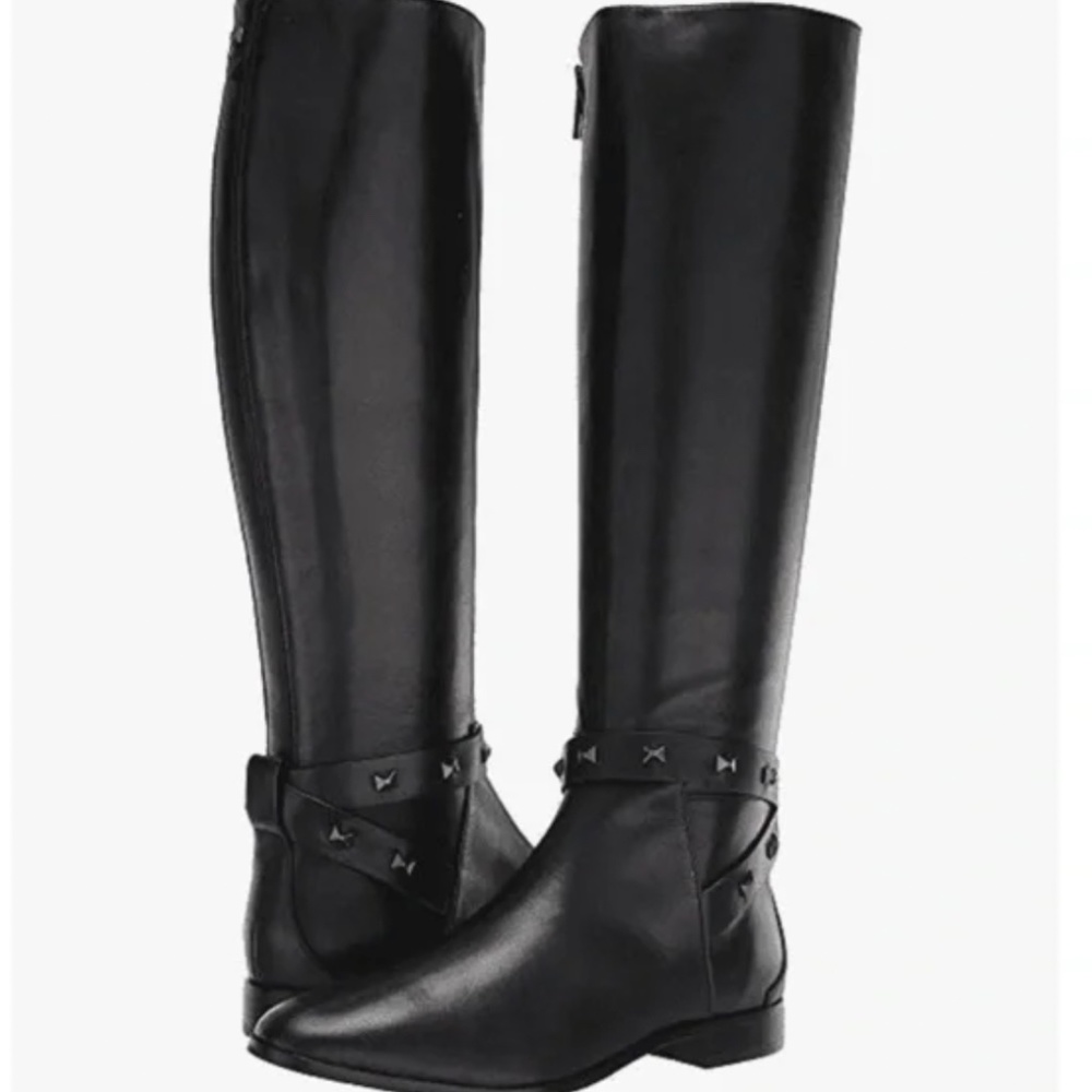 NEW Ted Baker London Plannia Women's Knee High Boots Black Leather / Size 37